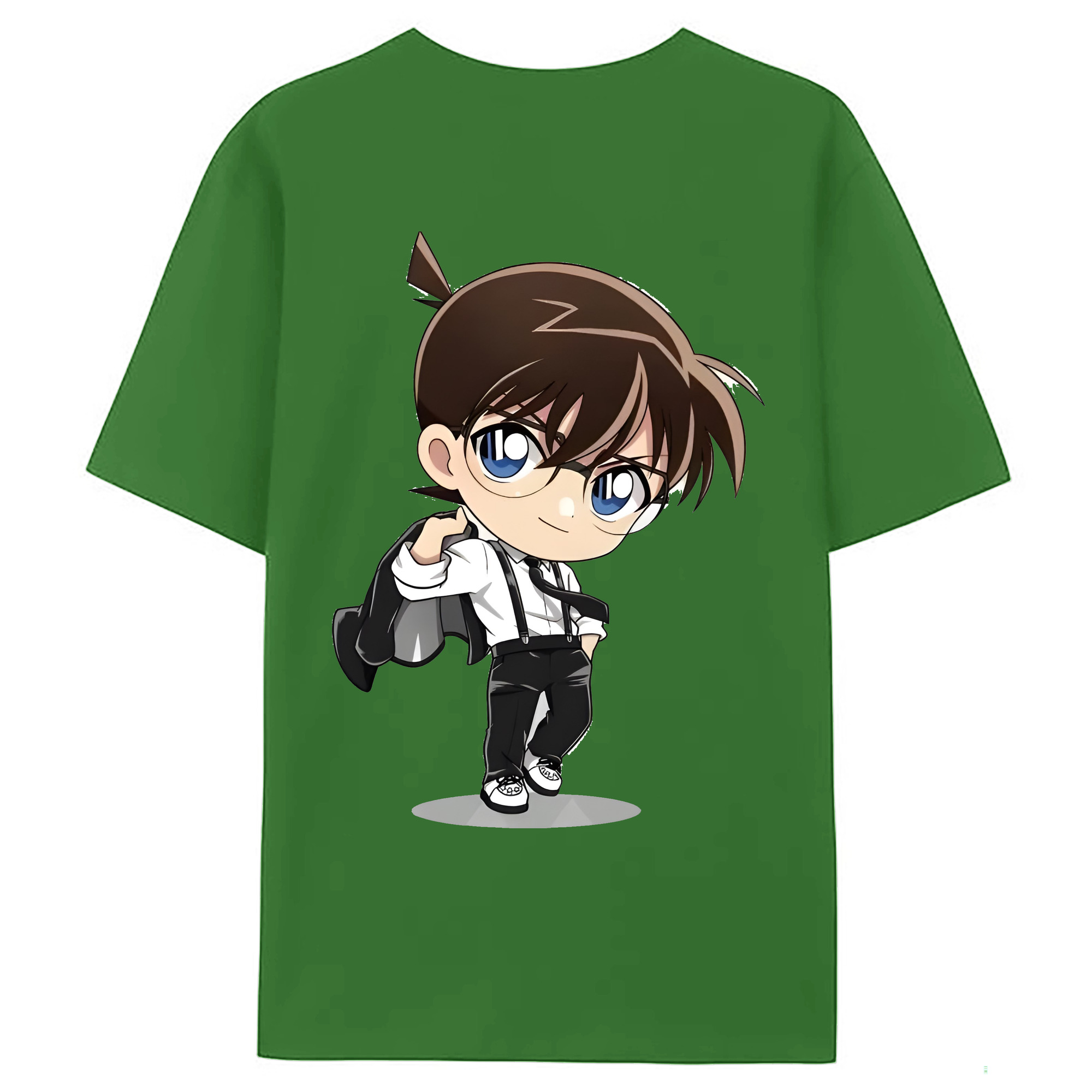 （画像用） 名探偵コナン 江戸川 コナン Detective Conan Conan Edogawa レディース半袖Tシャツ(バックプリント)